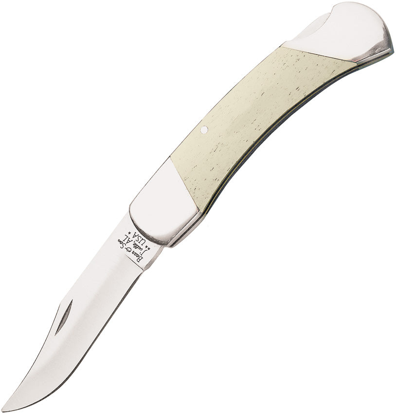 Lockback White Smooth Bone WSB05