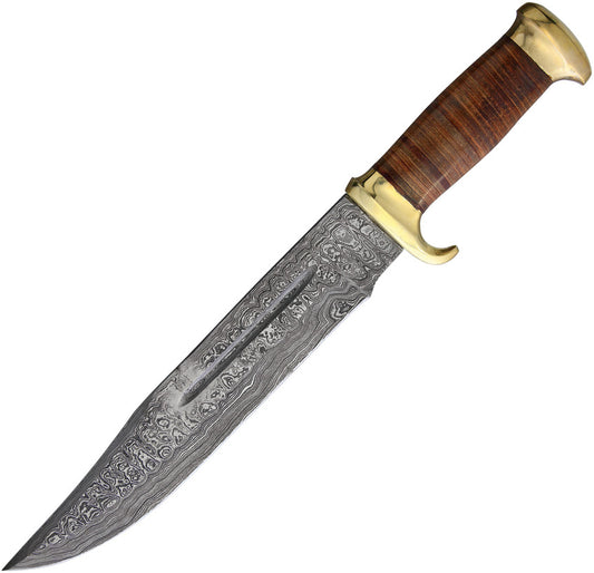 Damascus Bowie Stacked Leather WA0045  /  MR586
