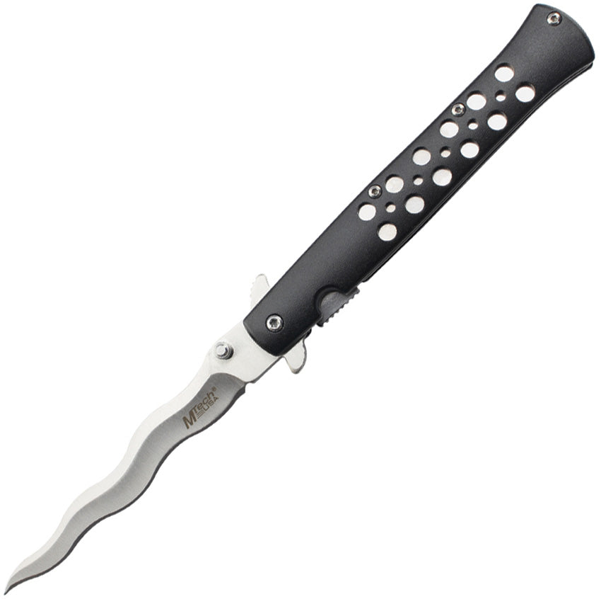 Linerlock A/O Black Wavy MT-A2042WB