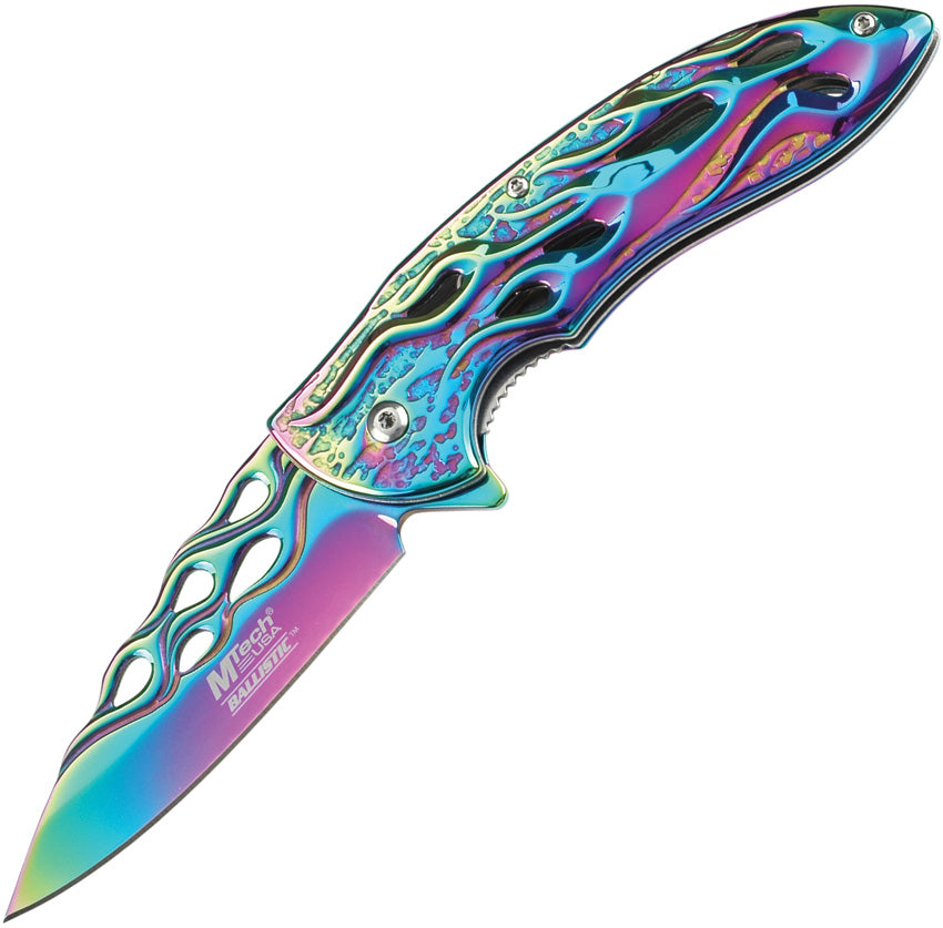 Flame Linerlock A/O Rainbow MT-A822RB