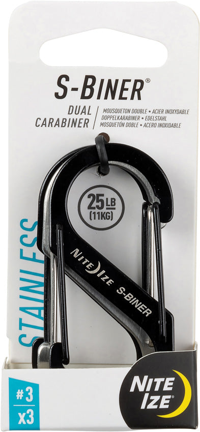 S-Biner 3 Stainless 3pk SB3-A1-3R3
