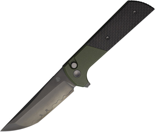 Chop 2 Buttonlock CF Green 2407-SPGRCF-DLC