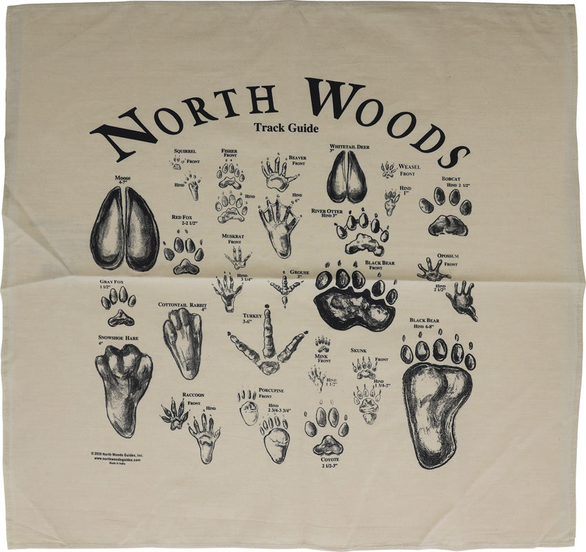 Animal Track Bandana Tan