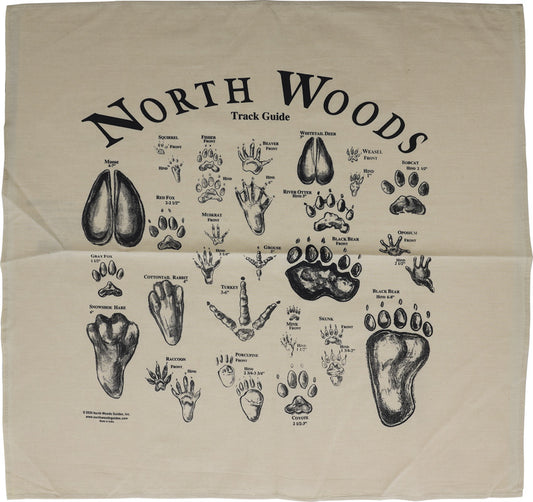 Animal Track Bandana Tan