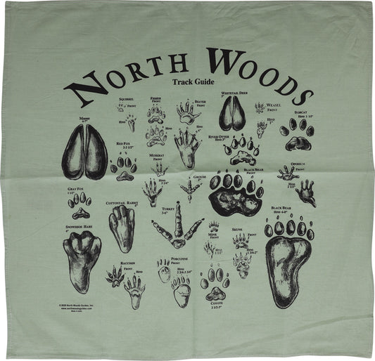 Animal Track Bandana Green