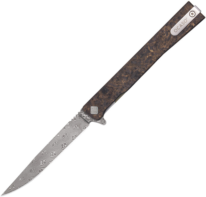 Solstice Framelock Damascus 10IFG