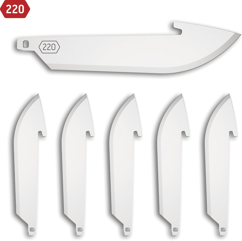 220 Drop Point Blade Pack 6 RR22-6C