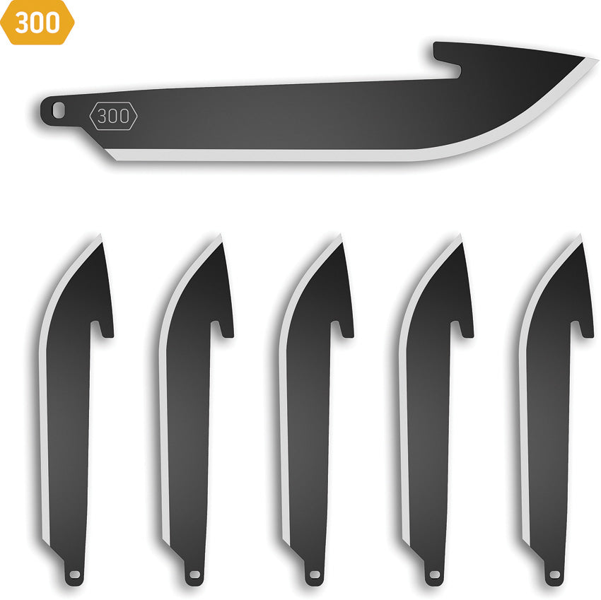 Drop Point Blade Pack 6 Blk RR30K-6C