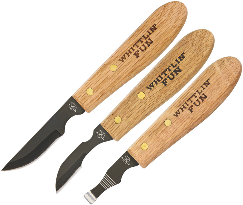 Three Piece Wood Carving Set OF004 3PC SET