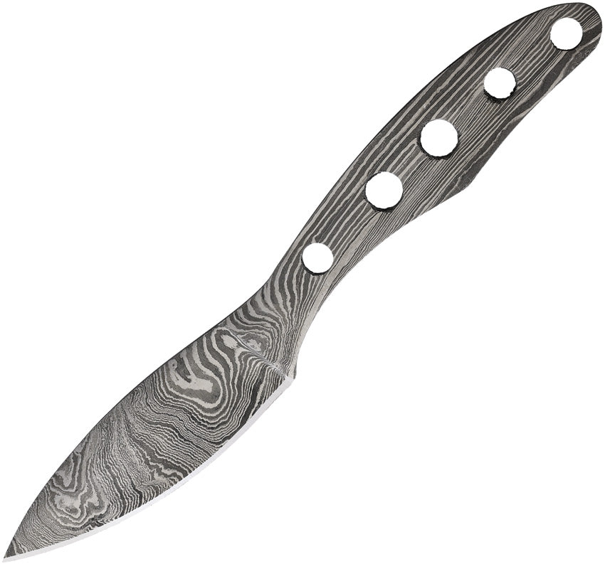 Damascus Knife Blade w/ Guard  BL16 DM
