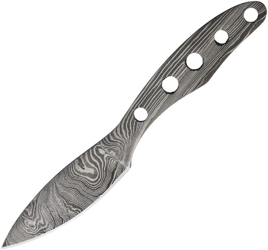Damascus Knife Blade w/ Guard