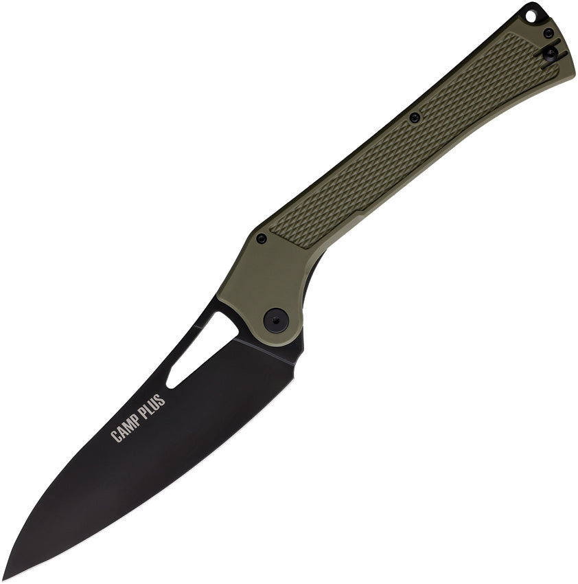 Camp Plus EDC Linerlock Grn LARGE KNIFE OD GREEN