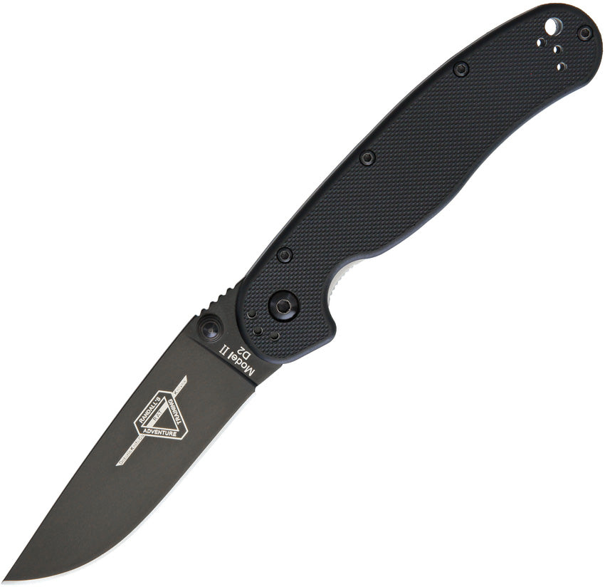 RAT II Linerlock Black D2 8830