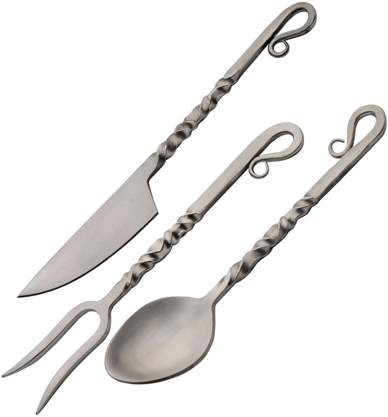 Twisted Utensil Set 3PC Satin HS-4464
