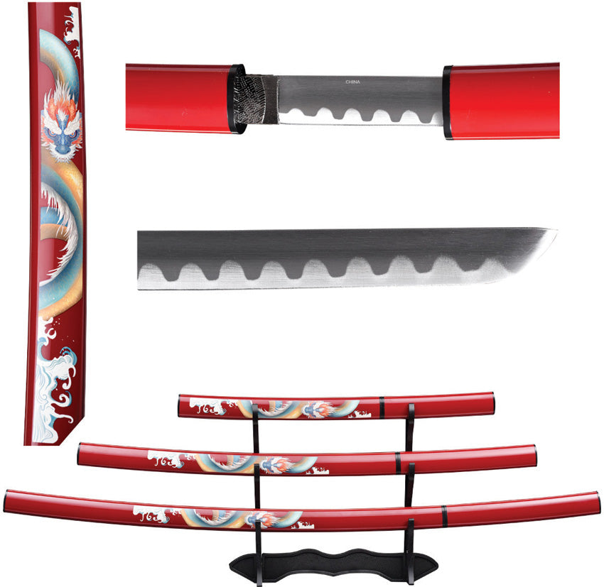 Samurai Sword 3 Piece Set SA122BD-DG