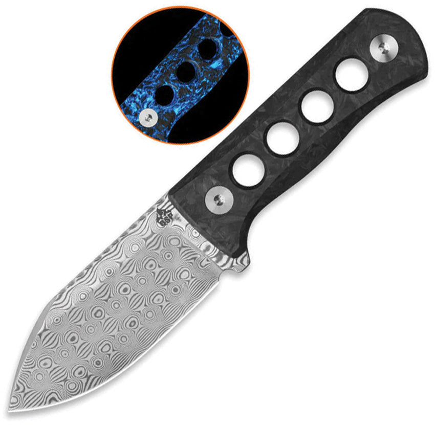 Canary Neck Knife Blue GITD QS141-L