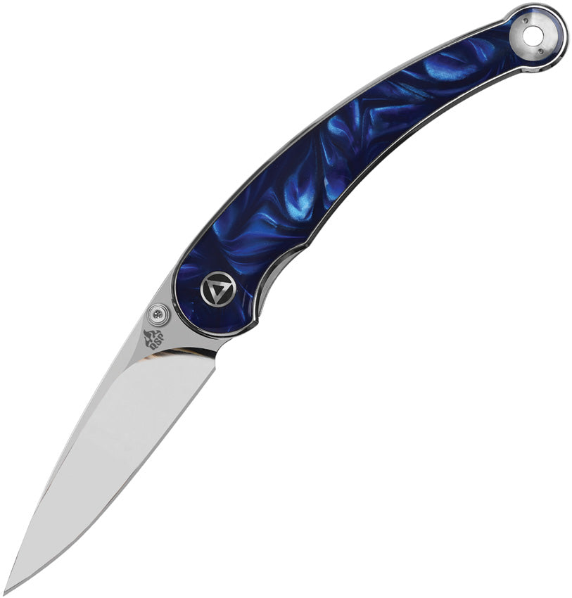 Dolphin Linerlock Blue Resin QS161-E