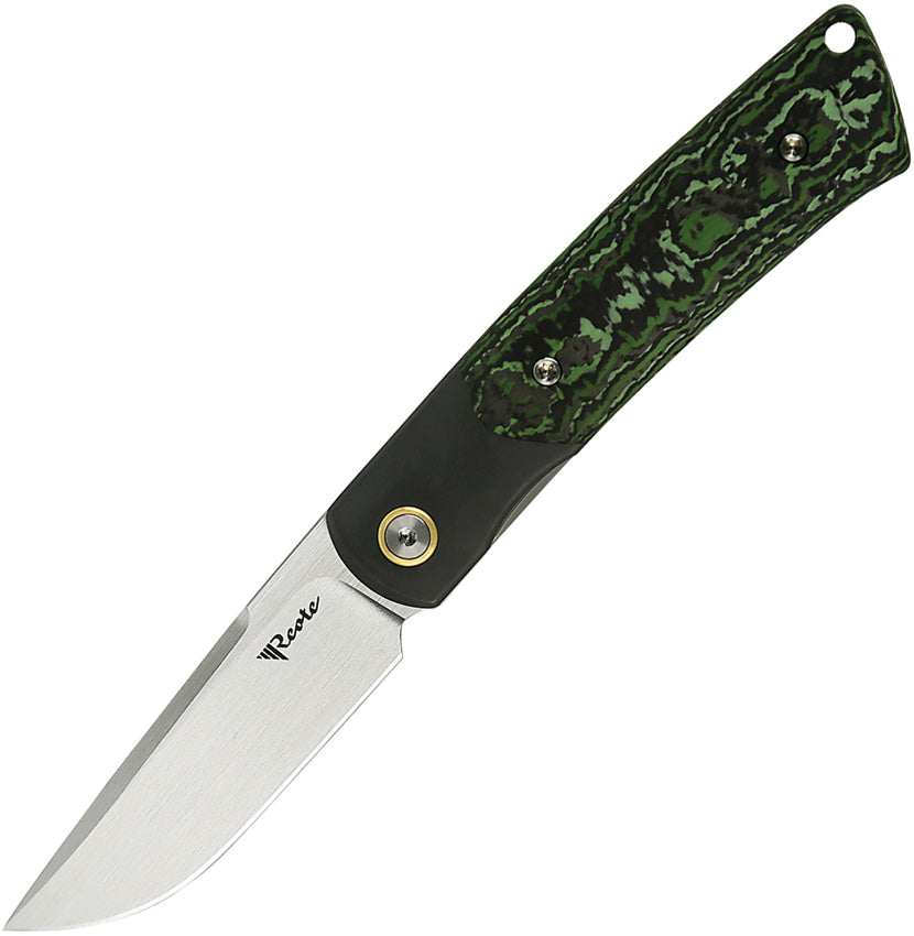 Tribute Linerlock Jungle Wear TRIBUTE TI FAT CARBON JUNGLE W