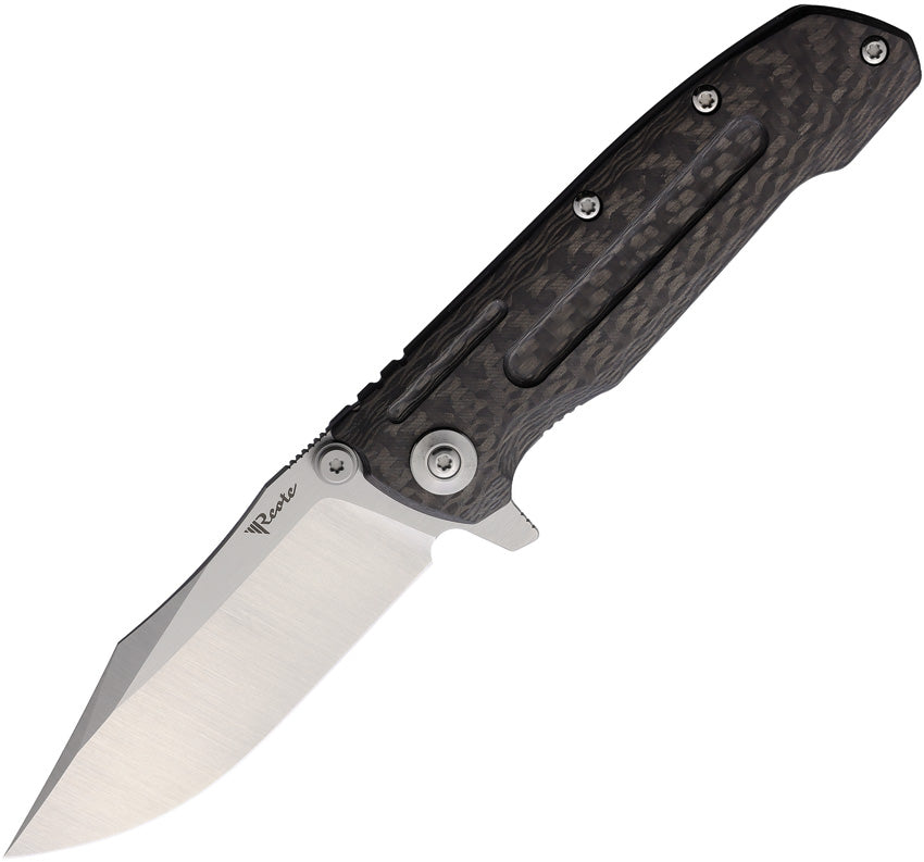 9D-V2 Framelock Black DLC REA204 9D V2 CF BEAD BLAST SAT