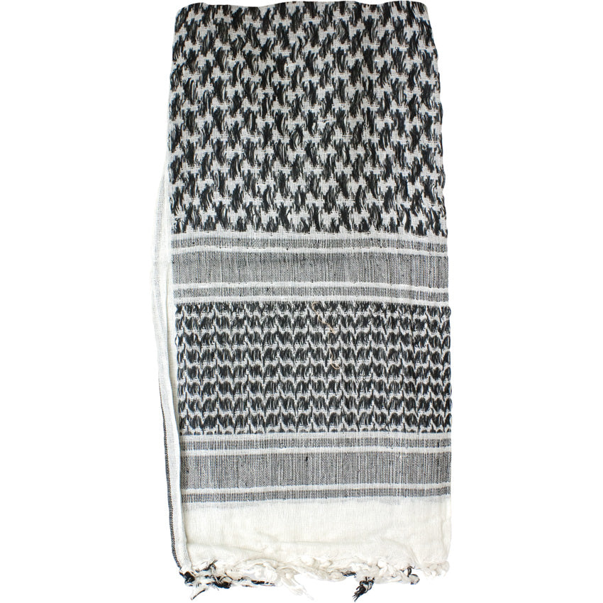 Shemagh Head Wrap White/BLK 70-01