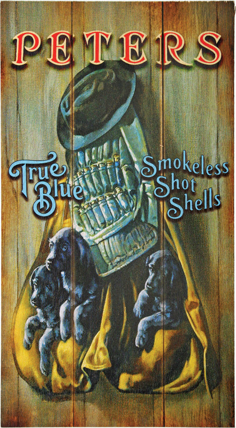 True Blue Puppies Wood Sign RESG008