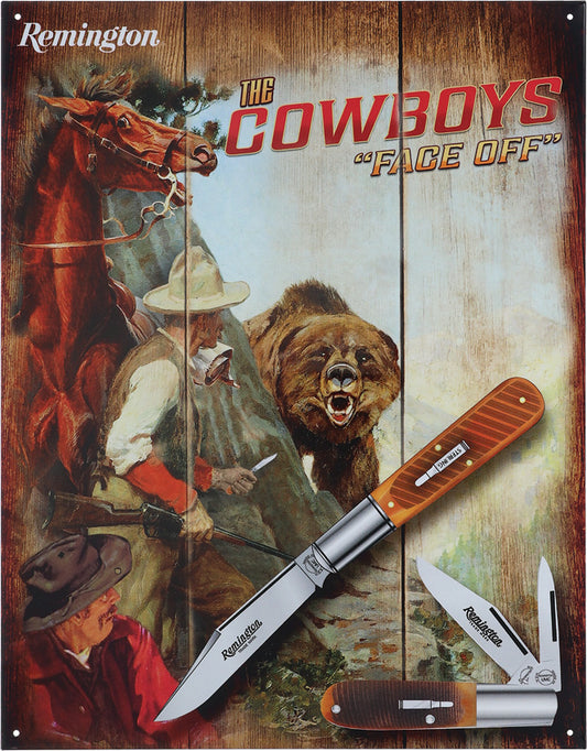 Cowboy Tin Sign