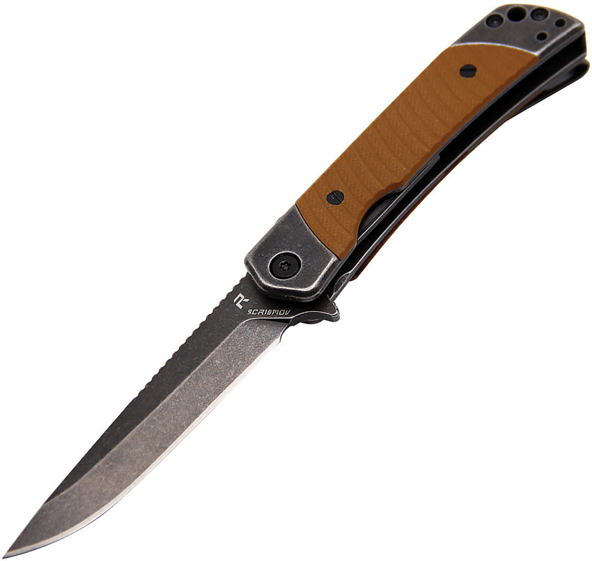 Duo Linerlock Drop Point Brown DUODROPBRN
