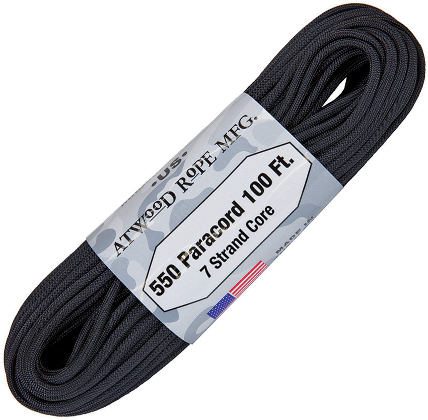 Parachute Cord Black S01 - BLACK