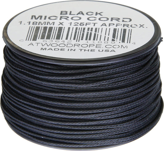 Micro Cord 125ft Black MS01 - BLACK