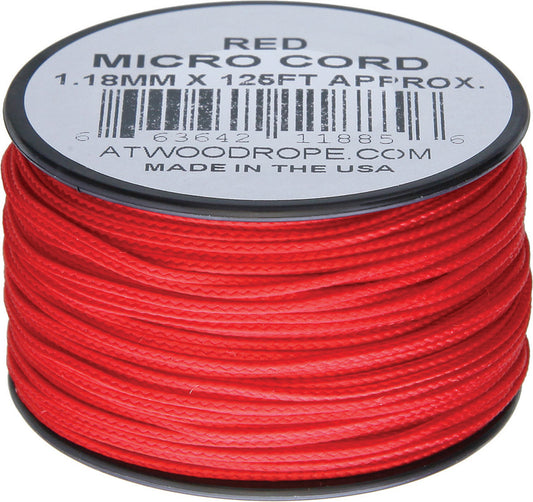 Micro Cord 125ft Red MS03 - RED