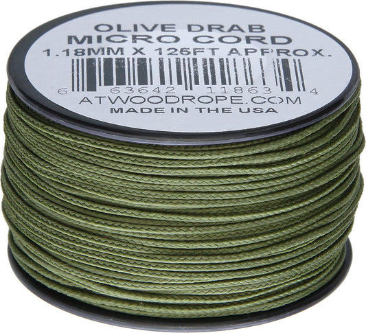 Micro Cord 125ft Olive Drab MS14 - OD
