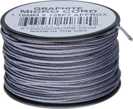 Micro Cord 125ft Graphite MS23 - GRAPHITE