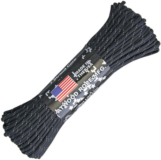 Parachute Cord Reflective R101 - BLACK
