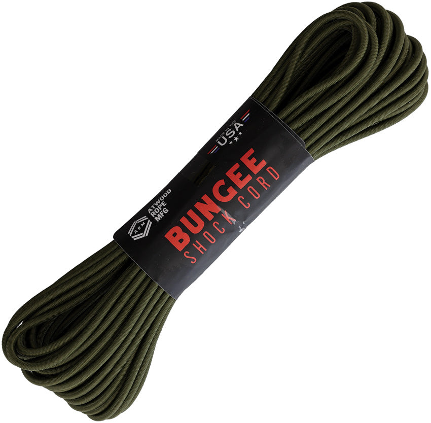 Bungee Shock Cord 50ft OD SC14-50 OLIVE DRAB