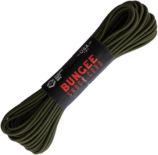 Bungee Shock Cord 50ft OD SC14-50 OLIVE DRAB