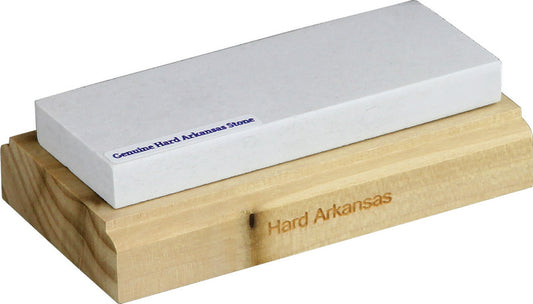 Hard Arkansas Stone on Wood