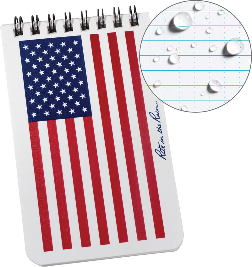 Top Spiral Flag Notebook 3x5 FLW35