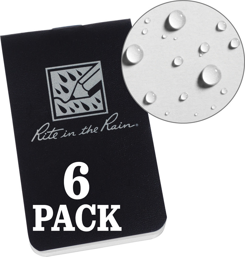 OTG Notebook Black- 6pk OTG771