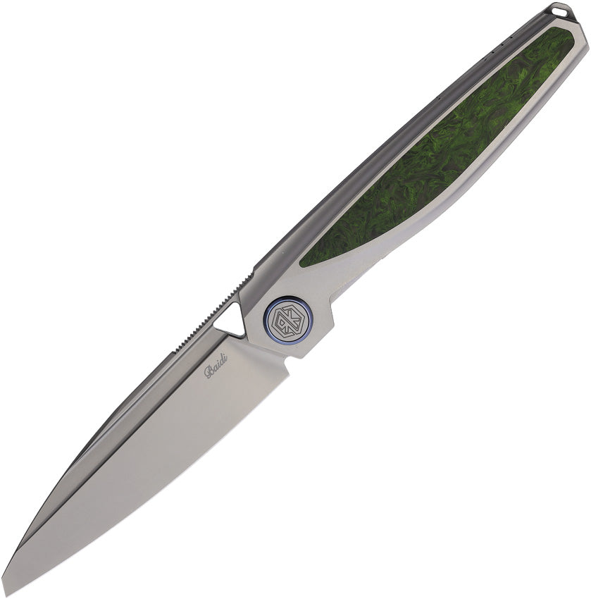 Baidi-S Linerlock Green CF BAIDI-S-GCF