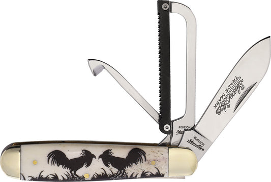 Gamecock Folder White Etch ROB632730E ETCHED HANDLE