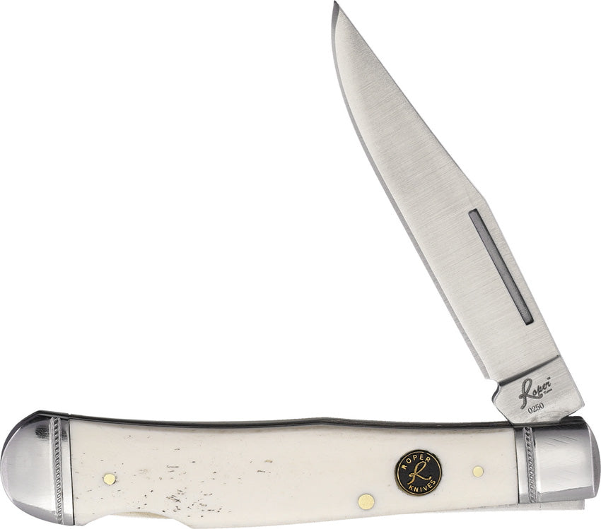 Lockback Trapper White Smooth