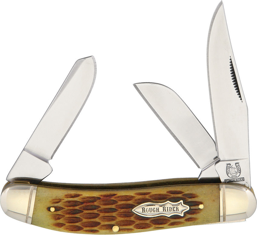 Sowbelly Stockman Amber Bone KB302
