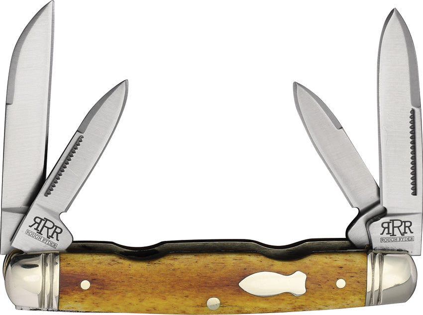 4 blade Congress Tobacco Bone KB04