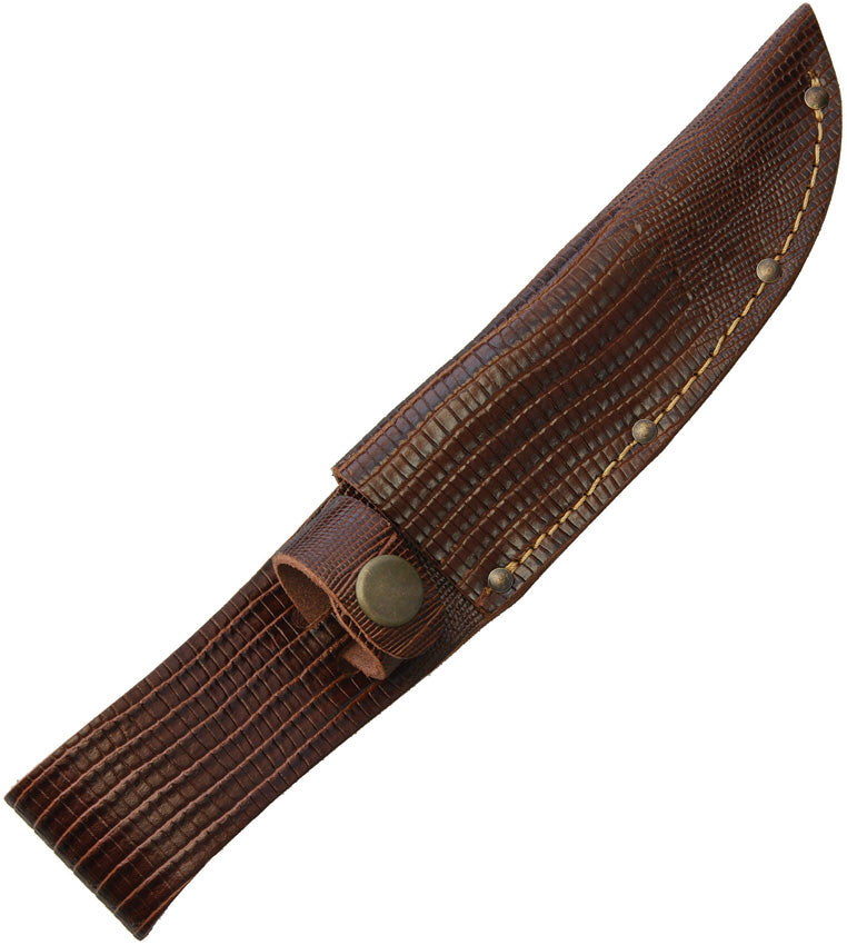 Fixed Blade Belt Sheath Lizard BROWN LIZARD 5" STRAIGHT