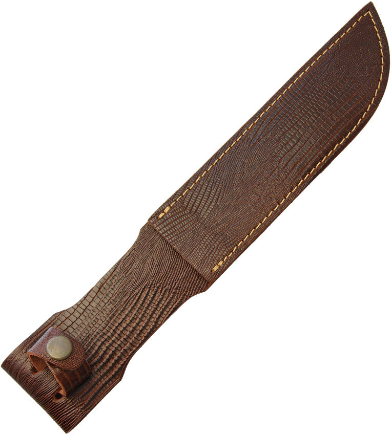 Fixed Blade Belt Sheath Lizard STRAIGHT KNIFE 7" BROWN LIZARD