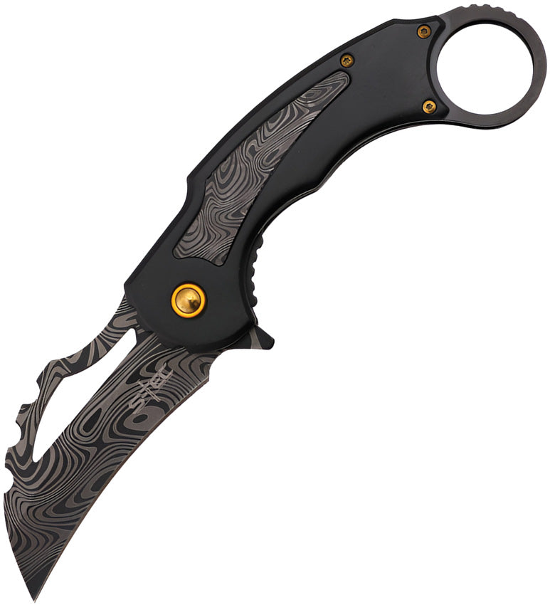Karambit Linerlock A/O Black T27208BK