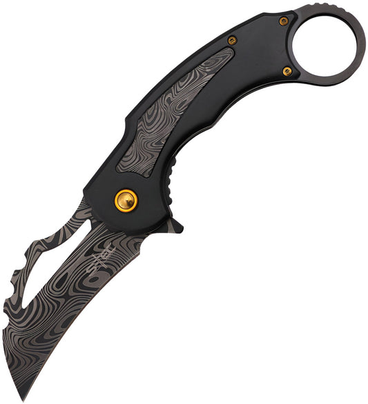 Karambit Linerlock A/O Black T27208BK