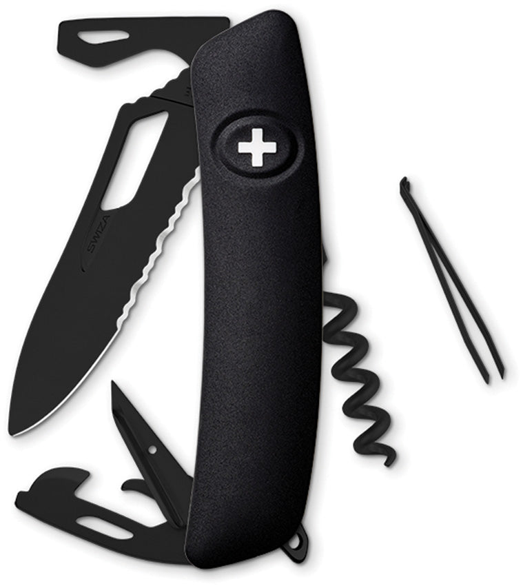 SH03 Swiss Pocket Knife Black
