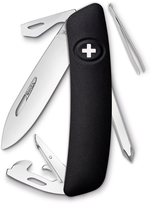 D04 Swiss Pocket Knife Black KNI.0046.1010
