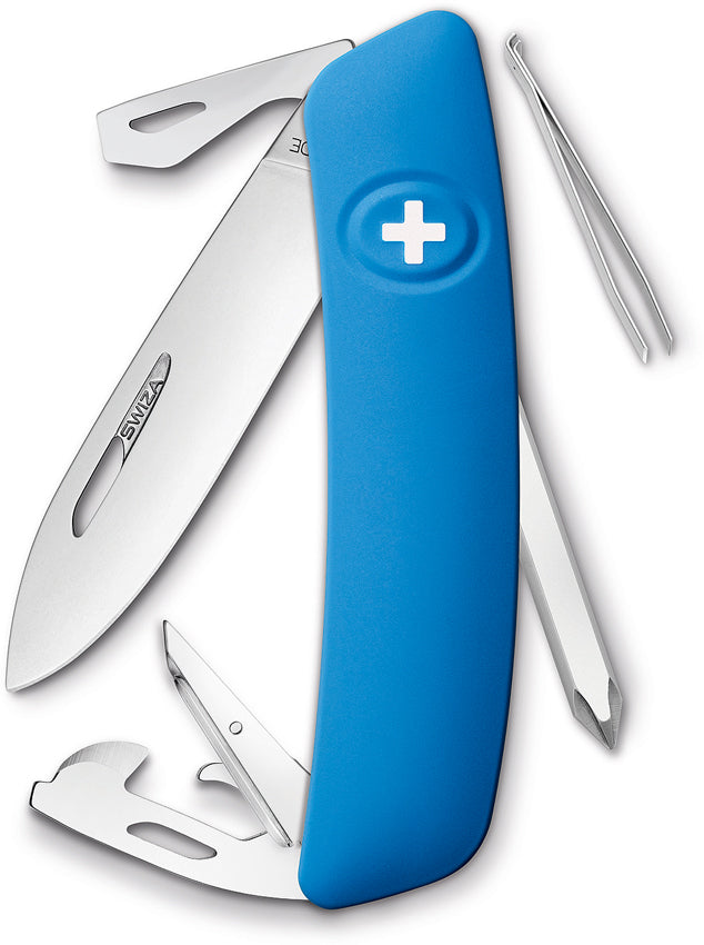 D04 Swiss Pocket Knife Blue